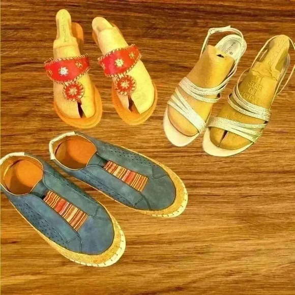 Spring/Summer Trio Shoe Clearance Sale Sandals, Slides, & Sneakers  All Size 7.5 - Picture 1 of 5